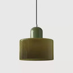 Pendente de Teto em Vidro Colorido e Metal E27 5W Bivolt Estilo Nórdico para Sala de Jantar e Quarto