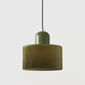Pendente de Teto em Vidro Colorido e Metal E27 5W Bivolt Estilo Nórdico para Sala de Jantar e Quarto
