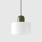 Pendente de Teto em Vidro Colorido e Metal E27 5W Bivolt Estilo Nórdico para Sala de Jantar e Quarto