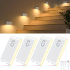 Luz Noturna LED com Sensor de Movimento Recarregável USB-C Magnética Sem Fio para Escadas e Corredores