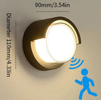 Arandela LED Externa em ABS com Sensor de Movimento à Prova d'Água Bivolt para Fachada e Jardim