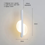 Pendente de Teto em Metal com Globo LED Bivolt Design Minimalista para Quarto e Sala de Jantar