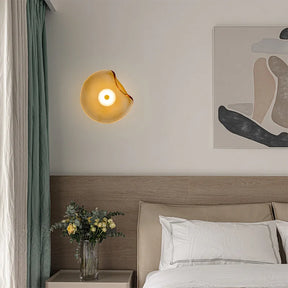 Arandela de Parede em Vidro Orgânico LED Bivolt Pós-Moderna para Sala e Quarto