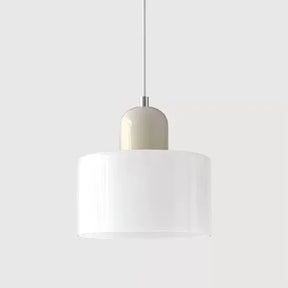 Pendente de Teto em Vidro Colorido e Metal E27 5W Bivolt Estilo Nórdico para Sala de Jantar e Quarto