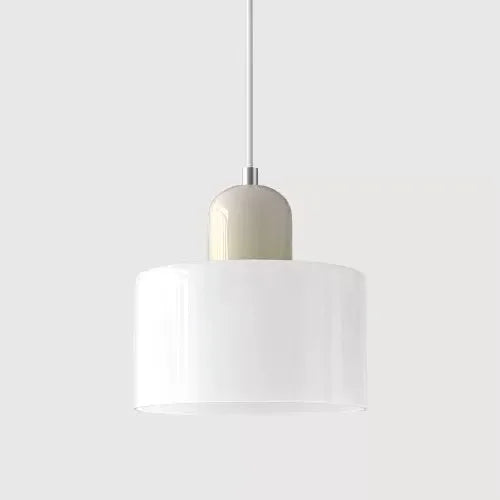 Pendente de Teto em Vidro Colorido e Metal E27 5W Bivolt Estilo Nórdico para Sala de Jantar e Quarto