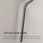 Arandela de Parede Linear Curva em Alumínio LED Integrado Dimerizável Bivolt 60cm ou 80cm para Sala e Quarto