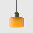 Pendente de Teto em Vidro Colorido e Metal E27 5W Bivolt Estilo Nórdico para Sala de Jantar e Quarto