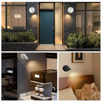 Arandela de Parede Magnética Recarregável USB LED COB Tricolor Touch para Ambientes Internos e Externos