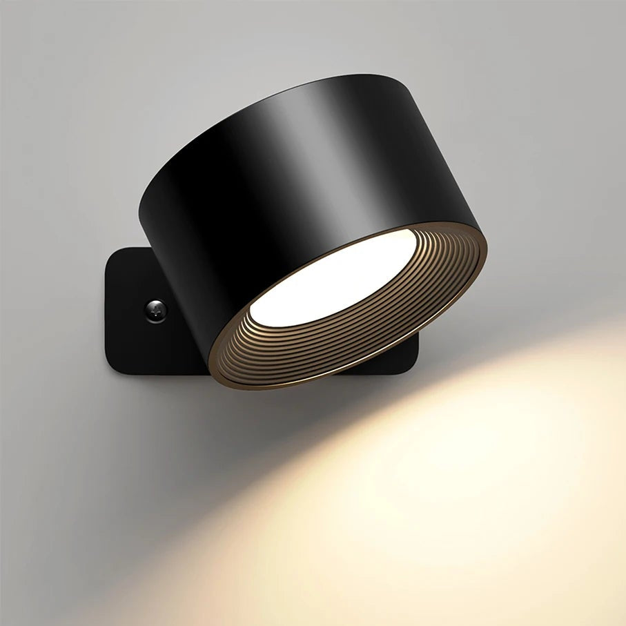 Spot LED Recarregável Magnético com Controle Remoto USB-C Sem Fio Tricolor para Quadros e Parede