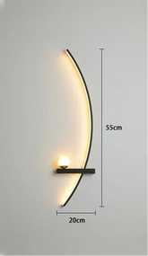 Arandela de Parede Meia Lua LED