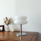 Abajur de Mesa em Vidro Colorido e Ferro E27 12W Bivolt 28cm para Quarto e Sala