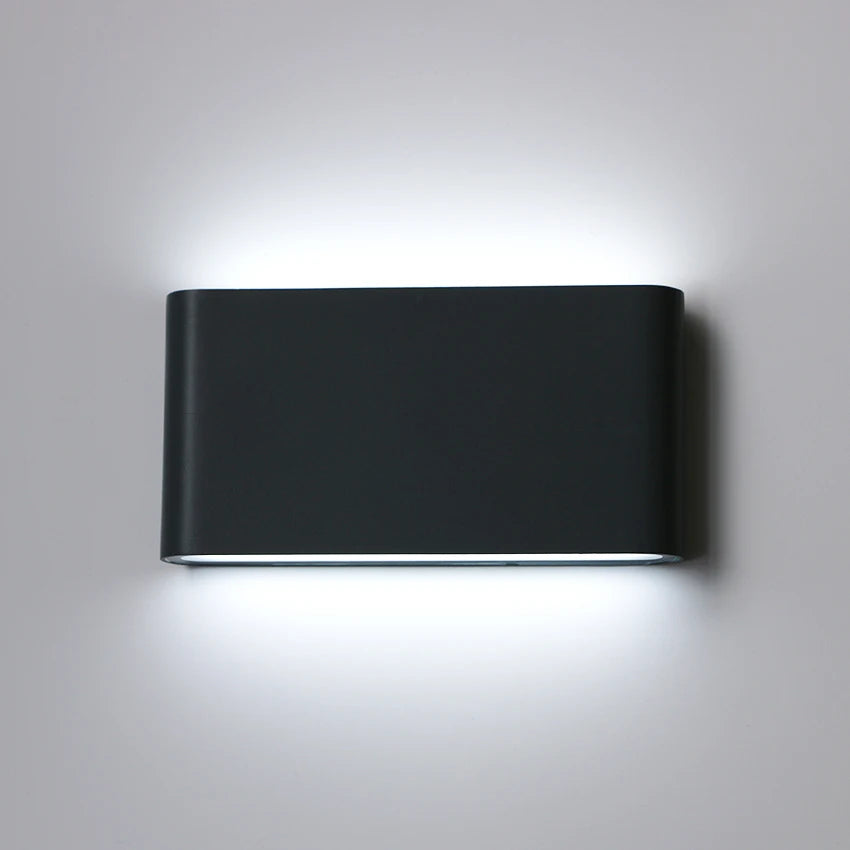 Arandela de Parede LED Minimalista à Prova d'Água IP65 Bidirecional Bivolt para Sala e Fachada