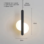 Pendente de Teto em Metal com Globo LED Bivolt Design Minimalista para Quarto e Sala de Jantar