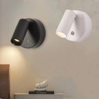 Arandela de Parede Magnética Recarregável USB LED COB Tricolor Touch para Ambientes Internos e Externos