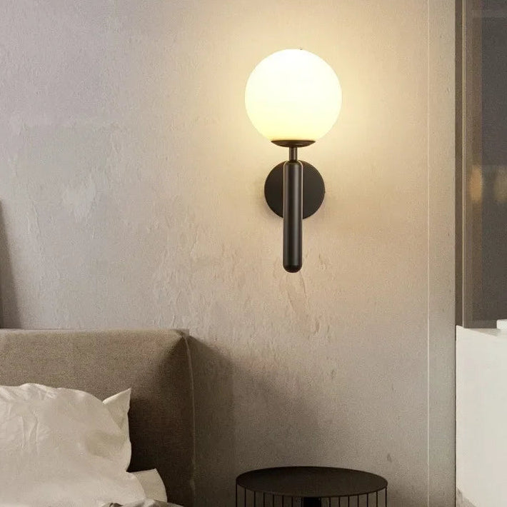 Arandela de Parede Redonda em Alumínio E27 Bivolt Bidirecional Clássica para Sala e Quarto