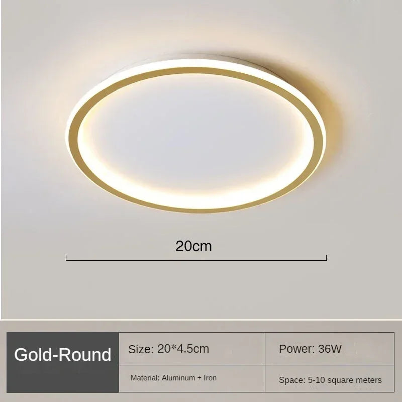 Plafon LED Circular de Teto Sobrepor Dimerizável Bivolt Tricolor para Sala e Quarto