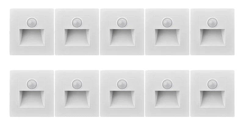 Kit 10 Arandelas LED com ou sem Sensor de Presença