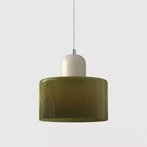 Pendente de Teto em Vidro Colorido e Metal E27 5W Bivolt Estilo Nórdico para Sala de Jantar e Quarto