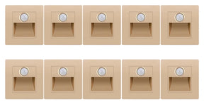 Kit 10 Arandelas LED com ou sem Sensor de Presença