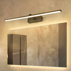 Luminária de Espelho e Parede Linear em Alumínio LED Tricolor Bivolt 40cm–60cm para Banheiro e Quarto