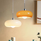 Pendente e Plafon de Teto em Vidro Fosco Estilo Bauhaus E27 5W Bivolt para Sala de Jantar e Cozinha