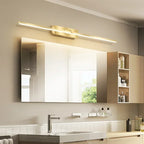 Luminária de Espelho e Parede Linear em Alumínio LED Tricolor Bivolt 40cm–60cm para Banheiro e Quarto