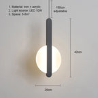 Pendente de Teto em Metal com Globo LED Bivolt Design Minimalista para Quarto e Sala de Jantar