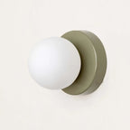 Arandela de Parede Mini em Metal e Vidro G9 Bivolt Colorida para Quarto e Corredor