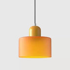 Pendente de Teto em Vidro Colorido e Metal E27 5W Bivolt Estilo Nórdico para Sala de Jantar e Quarto