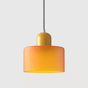 Pendente de Teto em Vidro Colorido e Metal E27 5W Bivolt Estilo Nórdico para Sala de Jantar e Quarto