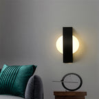 Arandela de Parede em Alumínio e Acrílico LED Bivolt Bidirecional para Quarto, Cabeceira e Corredor