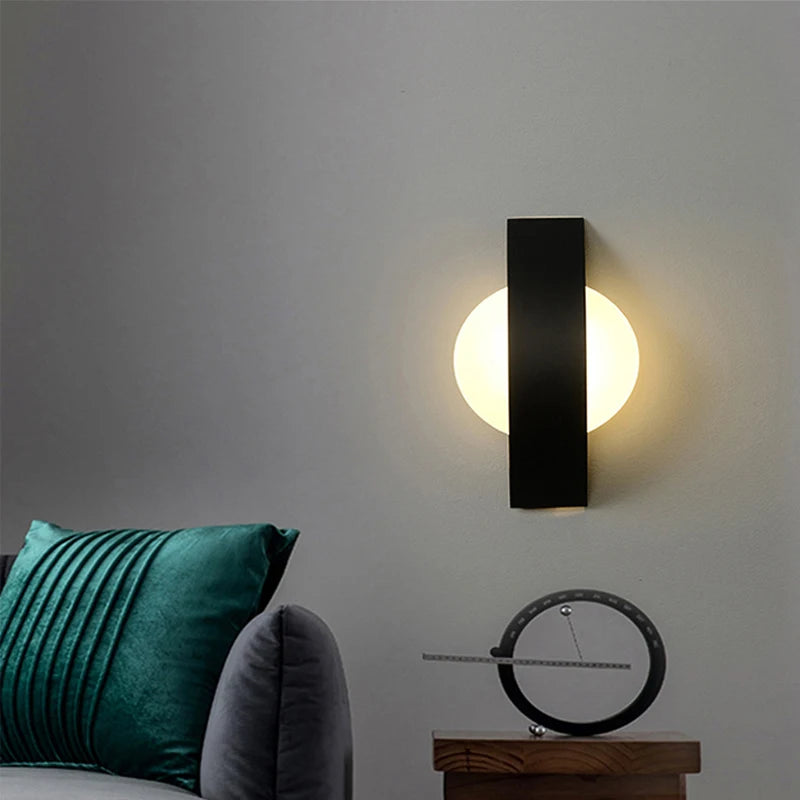 Arandela de Parede em Alumínio e Acrílico LED Bivolt Bidirecional para Quarto, Cabeceira e Corredor