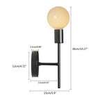 Arandela de Parede em Ferro E27 Bivolt Estilo Industrial Bidirecional para Sala e Quarto