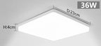 Plafon LED Quadrado de Teto Sobrepor Bivolt 18W a 48W Tricolor para Sala, Quarto e Cozinha