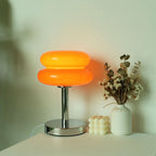 Abajur de Mesa em Vidro Colorido e Ferro E27 12W Bivolt 28cm para Quarto e Sala