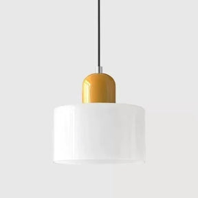 Pendente de Teto em Vidro Colorido e Metal E27 5W Bivolt Estilo Nórdico para Sala de Jantar e Quarto