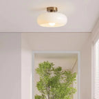 Pendente e Plafon de Teto em Vidro Fosco Estilo Bauhaus E27 5W Bivolt para Sala de Jantar e Cozinha