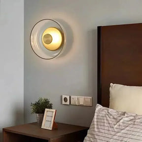 Arandela de Parede em Vidro e Metal LED 5W Bivolt Nórdica para Sala e Quarto