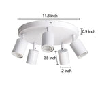 Trilho Spot LED GU10 de Sobrepor Direcionável Bivolt para Sala, Cozinha e Escritório