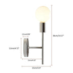 Arandela de Parede em Ferro E27 Bivolt Estilo Industrial Bidirecional para Sala e Quarto