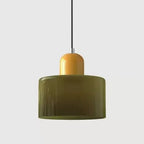 Pendente de Teto em Vidro Colorido e Metal E27 5W Bivolt Estilo Nórdico para Sala de Jantar e Quarto