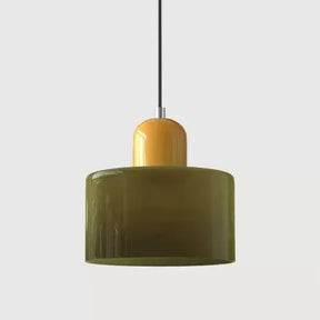 Pendente de Teto em Vidro Colorido e Metal E27 5W Bivolt Estilo Nórdico para Sala de Jantar e Quarto