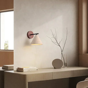 Arandela de Parede em Pedra Travertino Natural E27 Bivolt LED Luz Quente para Sala e Quarto