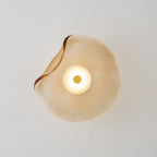 Arandela de Parede em Vidro Orgânico LED Bivolt Pós-Moderna para Sala e Quarto