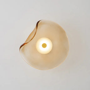 Arandela de Parede em Vidro Orgânico LED Bivolt Pós-Moderna para Sala e Quarto