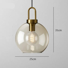 Pendente de Vidro Estilo Loft