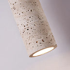 Pendente de Teto em Pedra Travertino Natural E27 Bivolt Estilo Japonês para Quarto e Sala de Jantar