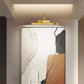 Luminária de Quadro e Espelho Recarregável em Alumínio LED Tricolor Dimerizável USB-C com Controle Remoto para Sala e Quarto