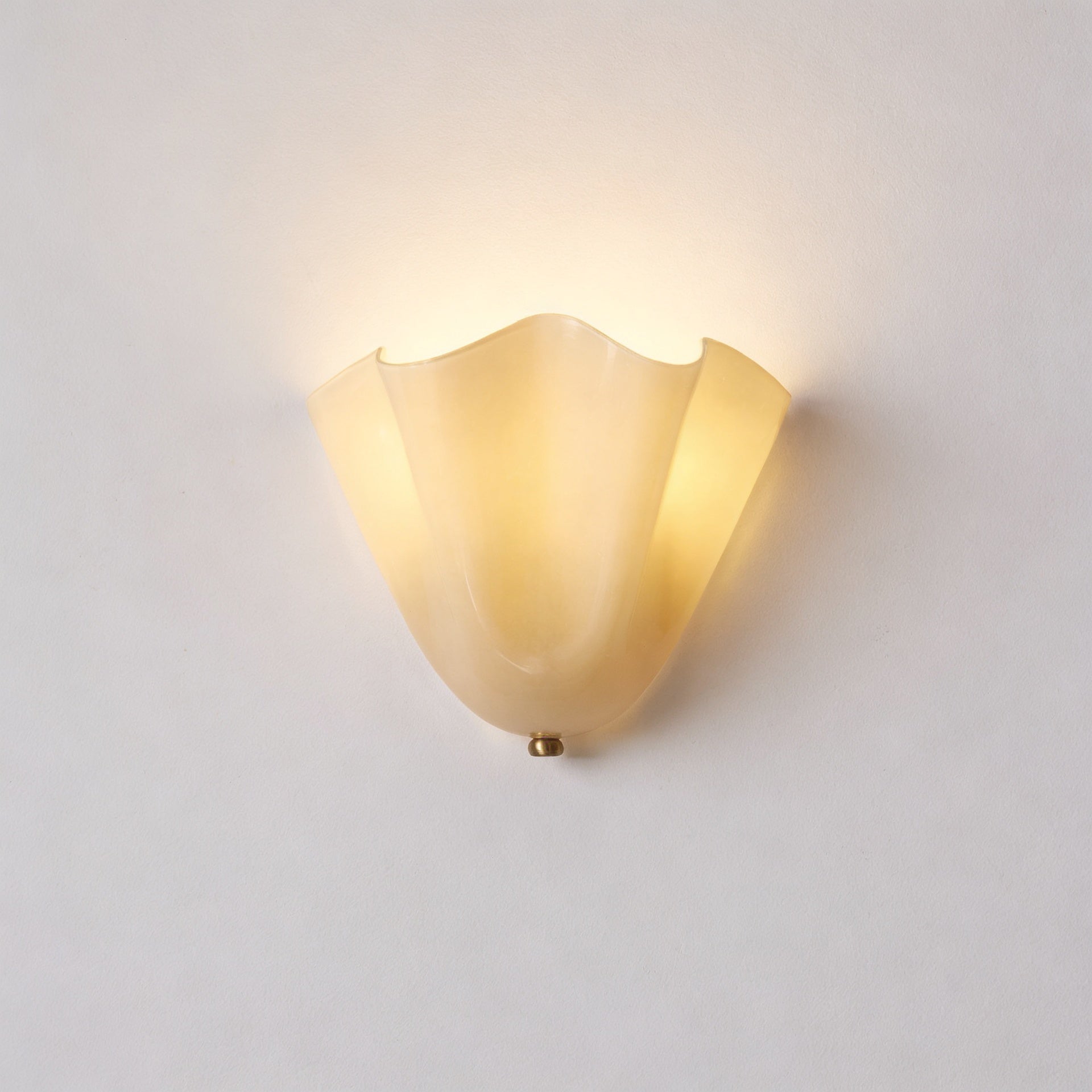 Arandela de Parede em Vidro Colorido Formato Flor E14 Bivolt Estilo Retrô Francês para Quarto e Sala