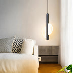 Pendente de Teto em Metal com Globo LED Bivolt Design Minimalista para Quarto e Sala de Jantar
